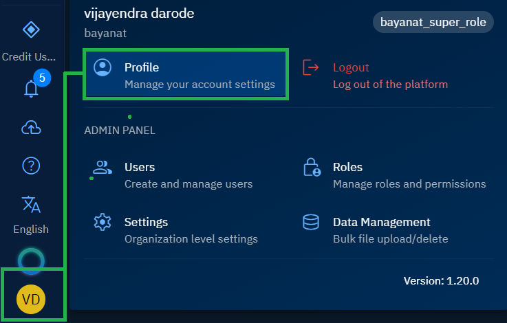 Accessing Profile module