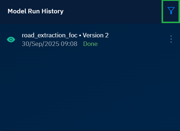 Viewing AI Model Run History