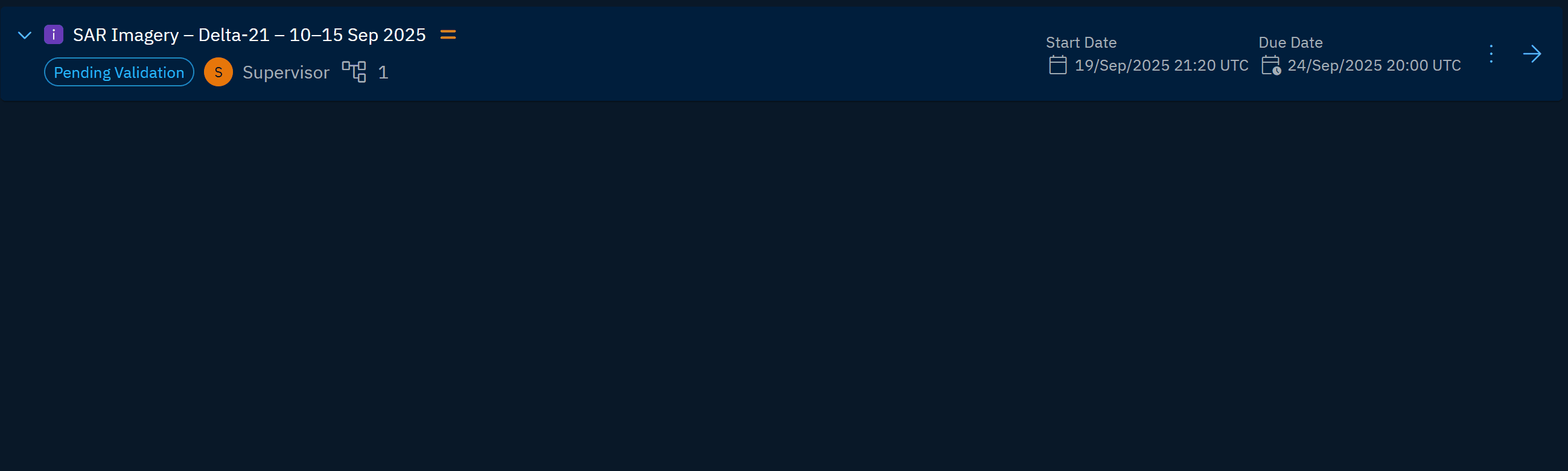 Viewing created task