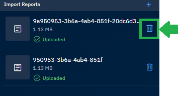 Deleting all existing reports