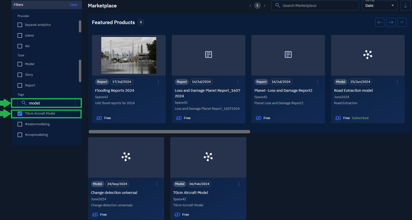 Type Tag Name to Search Item