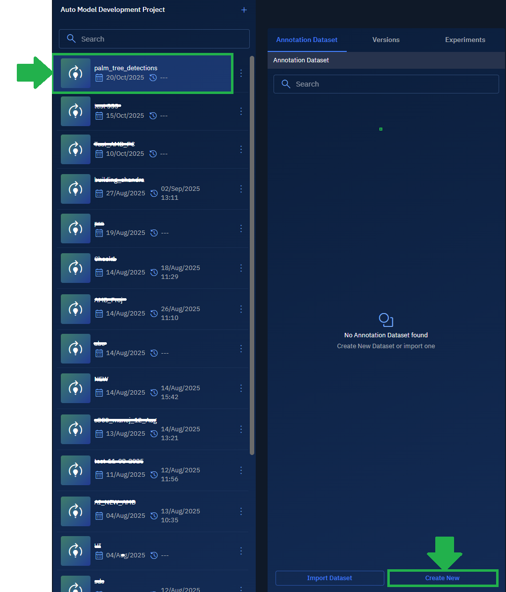 creating a new annotation dataset