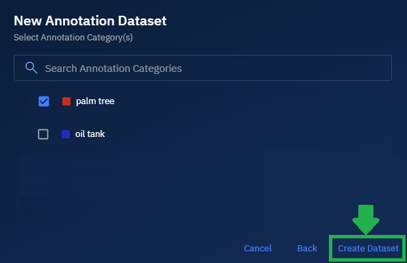 selecting annotation category