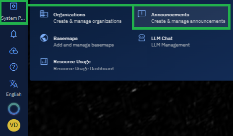 Accessing Announcements