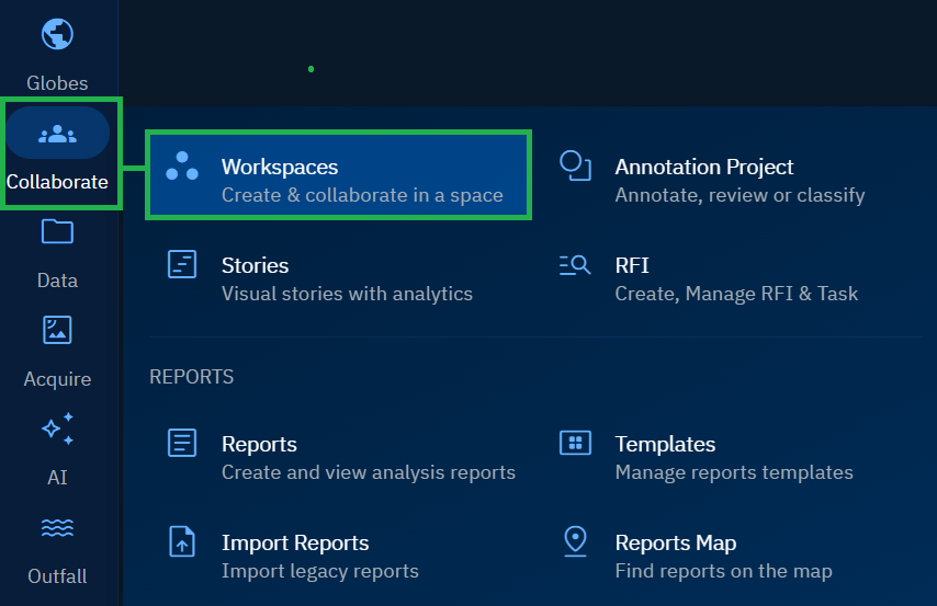 Accessing Workspaces