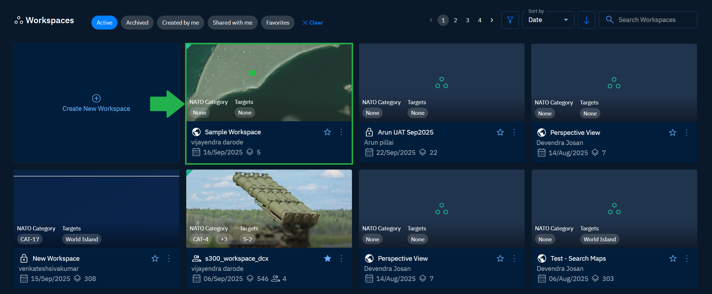 Adding Dataset to a Workspace