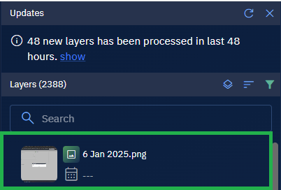 Viewing Dataset in File Manager