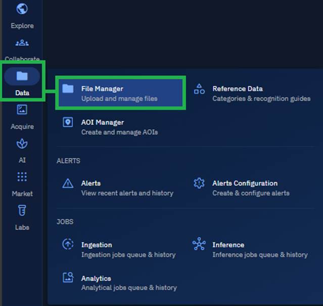 Viewing progress in File Manager