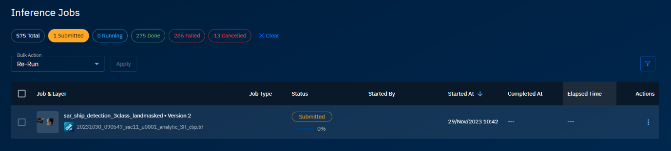 Rerunning Multiple Jobs