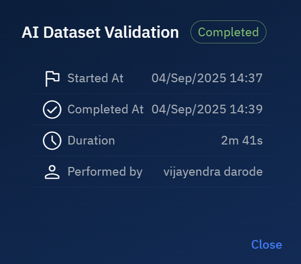 Details of a Analytics Job