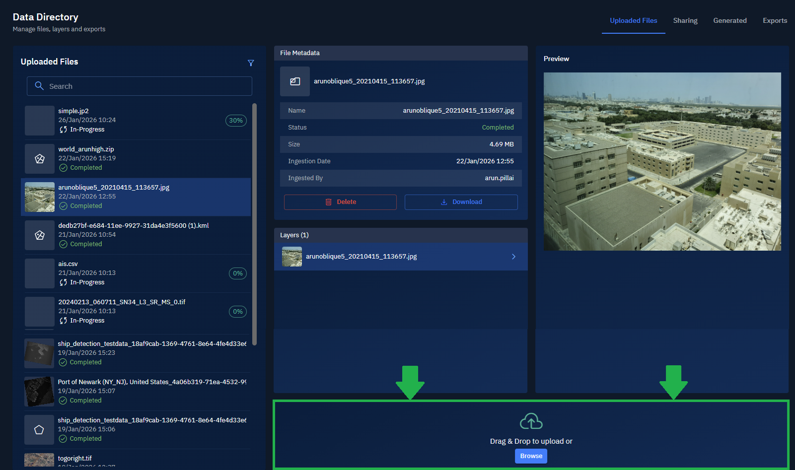 Accessing file manager