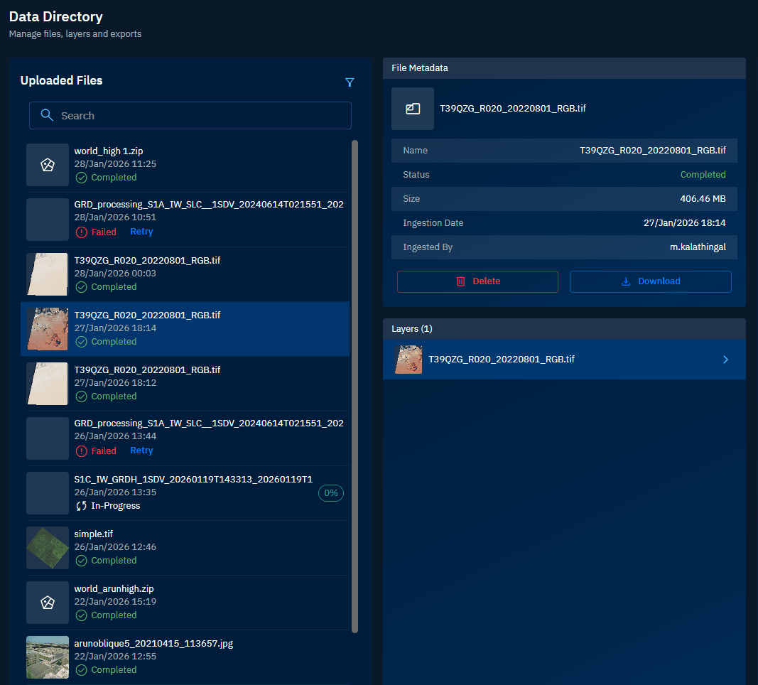 Filtering Uploaded Files