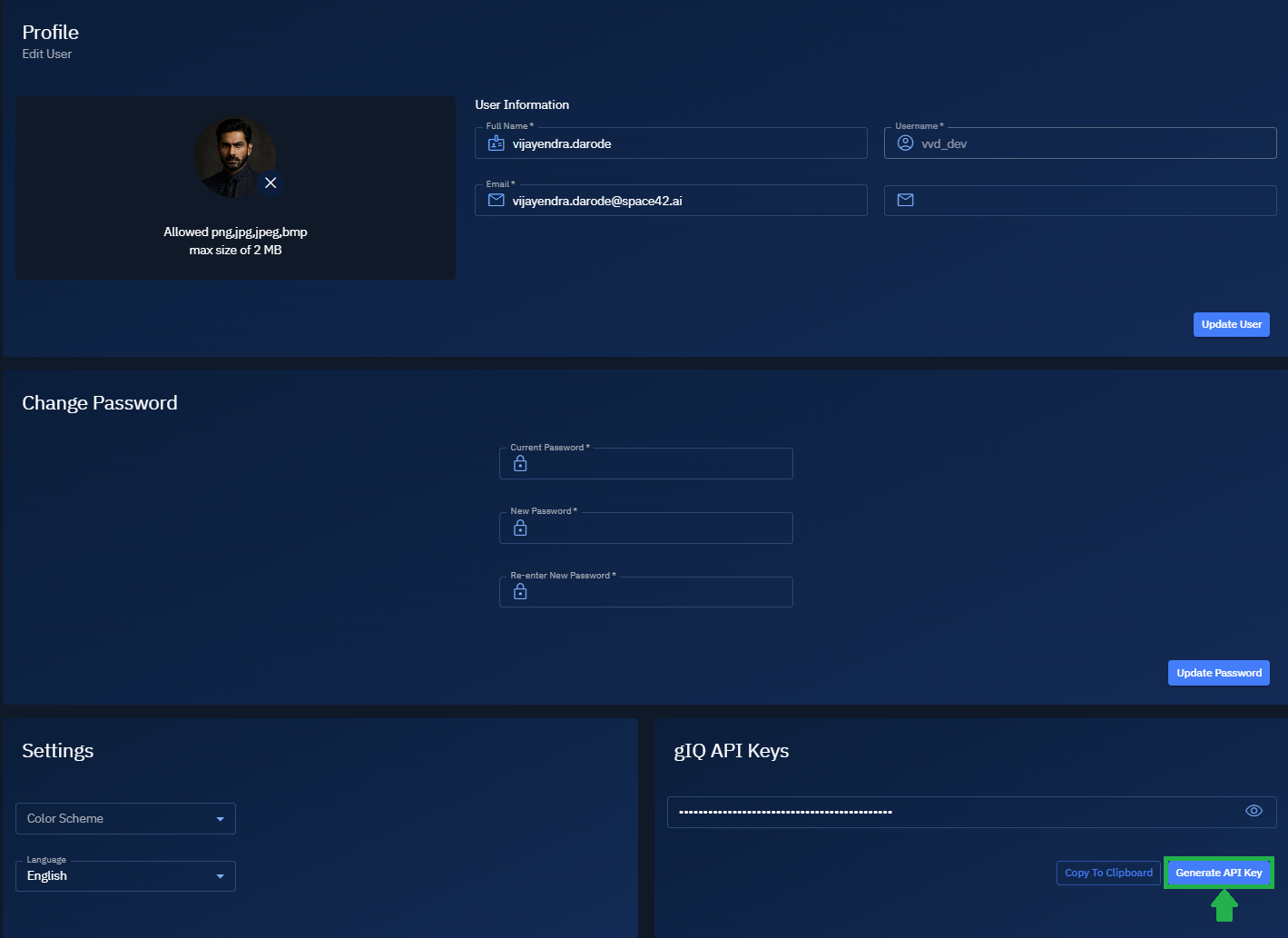 Accessing Authentication Key