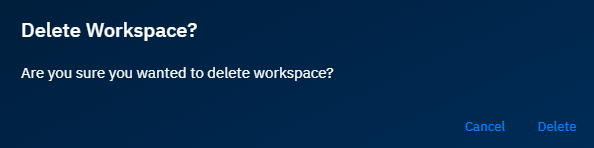 Deleting Workspaces